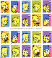 United States Of America 2009 The Simpsons M/s S-a, Mint NH, Art - Comics (except Disney) - Neufs
