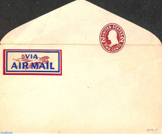 United States Of America 1920 Via Airmail Cover With MISPRINT Moved 2c Postmark, Unused Postal Stationary - Storia Postale