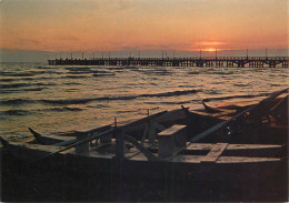 Postcard Italy Marina Di Massa Beach Pier Sunset - Massa