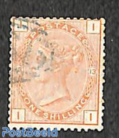 Great Britain 1880 1sh, Pl. 13, Used, Short Perfs, Used Stamps - Used Stamps