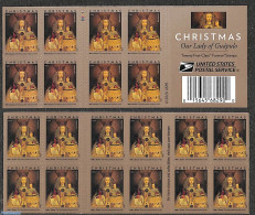 United States Of America 2020 Madonna Of Guapulo, Double Sided Booklet S-a, Mint NH, Religion - Christmas - Unused Stamps