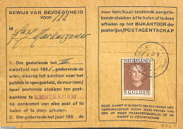 Netherlands 1951 Postbox License With 5g Stamp, Postal History - Lettres & Documents