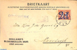 Netherlands 1924 Card With NVPH No. 114, Postal History - Briefe U. Dokumente