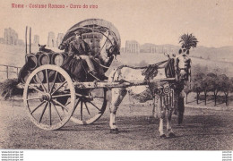 Y8- ROMA - COSTUME ROMANO - CARRO DA VINO - ( ATTELAGE CHEVAL - 2 SCANS ) - Transports