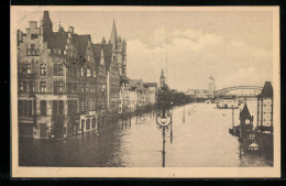 AK Köln A. Rhein, Ortspartie Mit Hochwasser 1920  - Inondazioni