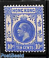 Hong Kong 1912 10c, WM Mult.Crown-CA, Stamp Out Of Set, Unused (hinged) - Unused Stamps