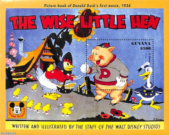Guyana 1993 The Wise Little Hen S/s, Mint NH, Art - Disney - Disney