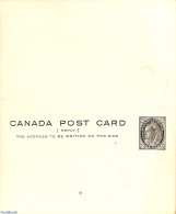 Canada 1897 Replied Paid Postcard 1+1c, Unused Postal Stationary - Covers & Documents