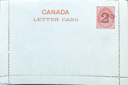 Canada 1897 Letter Card 2c On 3c, Unused Postal Stationary - Lettres & Documents