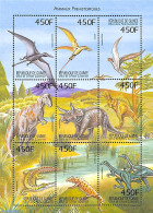 Guinea, Republic 1999 Prehistoric Animals 9v M/s, Mint NH, Nature - Prehistoric Animals - Prehistorisch