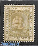 Guyana 1876 96c, Stamp Out Of Set, Unused (hinged), Transport - Ships And Boats - Barcos