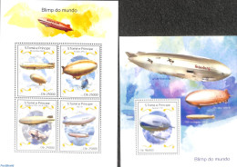 Sao Tome/Principe 2014 Zeppelin 2 S/s, Mint NH, Transport - Zeppelins - Zeppeline