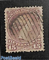 Canada 1868 15c, Redlila, Used, Used Stamps - Usados