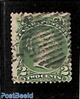 Canada 1868 2c, Green, Used, Used Stamps - Used Stamps