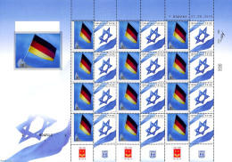 Israel 2010 My Stamp, M/s With Personal Tabs, Mint NH, History - Flags - Germans - Neufs (avec Tabs)