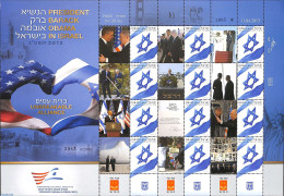 Israel 2013 My Stamp, M/s With Personal Tabs, Mint NH, History - American Presidents - Nuovi (con Tab)