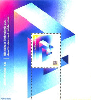 Liechtenstein 2021 Blockchain Technology S/s, Mint NH, Science - Computers & IT - Unused Stamps