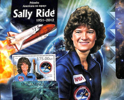 Mozambique 2012 Sally Ride S/s, Mint NH, Transport - Space Exploration - Mosambik