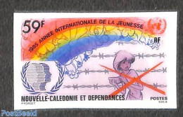 New Caledonia 1985 Int. Youth Year 1v, Imperforated, Mint NH, Various - International Youth Year 1984 - Ongebruikt