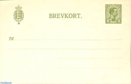 Denmark 1915 Postcard 5o, New Coat Of Arms, Unused Postal Stationary - Briefe U. Dokumente