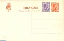 Denmark 1921 Reply Paid Postcard 15+10o/15+10o, Unused Postal Stationary - Covers & Documents