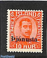Iceland 1936 10A, On Service, Stamp Out Of Set, Unused (hinged) - Otros & Sin Clasificación