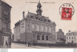 Z6-27) VERNON (EURE) L ' HOTEL DE VILLE - ( ANIMEE -  HABITANTS  ) - Vernon