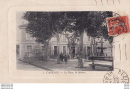 Z8-11) CAPENDU (AUDE) LA  PLACE , LA MAIRIE  - ( ANIMEE - HABITANTS ) - Capendu