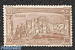 Greece 1896 10Dr, Brown, MNH, Stamp Out Of Set, Mint NH, Sport - Olympic Games - Nuevos