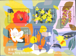 Hong Kong 2021 Flora S/s, Mint NH, Nature - Flowers & Plants - Nuevos