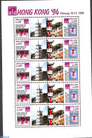 Sierra Leone 1994 Hong Kong M/s, Mint NH, Nature - Flowers & Plants - Orchids - Philately - Stamps On Stamps - Stamps On Stamps