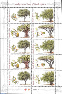 South Africa 1998 Trees M/s, Mint NH, Nature - Trees & Forests - Nuevos