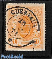 Luxemburg 1867 40c Orange, Used , Used Stamps - Oblitérés