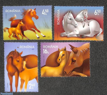 Romania 2021 Horses 4v, Mint NH, Nature - Horses - Ungebraucht