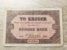 Norway 2 Kroner 1918 - Norwegen