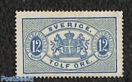 Sweden 1874 12o, On Service, Perf. 14, Stamp Out Of Set, Unused (hinged) - Andere & Zonder Classificatie