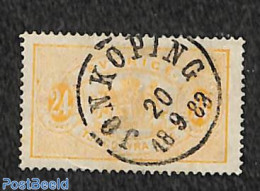 Sweden 1881 24o, On Service, Perf. 13, Used, JONKOPING, Used Stamps - Altri & Non Classificati