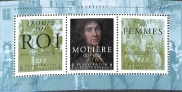 Liechtenstein 2022 Moliere S/s, Mint NH, Performance Art - Theatre - Art - Authors - Unused Stamps
