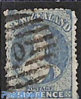 New Zealand 1871 6d, WM Star, Perf. 12.5, Used, Used Stamps - Gebraucht