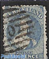 New Zealand 1871 6d, WM Star, Perf. 12.5, Used, Used Stamps - Oblitérés