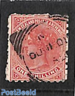 New Zealand 1882 1sh, Perf. 10, Used, Used Stamps - Usati