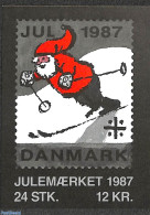 Denmark 1987 Christmas Seals Booklet, Mint NH, Nature - Religion - Cats - Christmas - Stamp Booklets - Ungebraucht