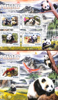 Sao Tome/Principe 2016 Panda's 2 S/s, Mint NH, Nature - Animals (others & Mixed) - Pandas - Sao Tome Et Principe