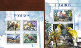 Mozambique 2016 Pigeons 2 S/s, Mint NH, Nature - Birds - Pigeons - Mozambique