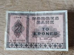 Norway 2 Kroner 1949 - Norvège