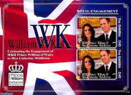 Gambia 2011 William & Kate Royal Engagement S/s, Mint NH, History - Kings & Queens (Royalty) - Familles Royales