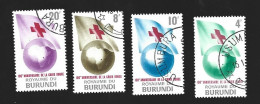 Royaume Du Burundi Red Cross 100° Anniversaire Timbres Rode Kruis Stamps Htje - Usados