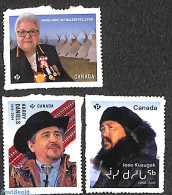 Canada 2022 Indigenous Leaders 3v S-a, Mint NH, History - Native People - Unused Stamps