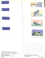 Hong Kong 1997 Postcard Set Landmarks (4 Cards), Unused Postal Stationary, Art - Bridges And Tunnels - Covers & Documents