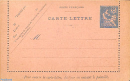 China (before 1949) 1903 French Post, Card Letter 25c, Unused Postal Stationary - Altri & Non Classificati